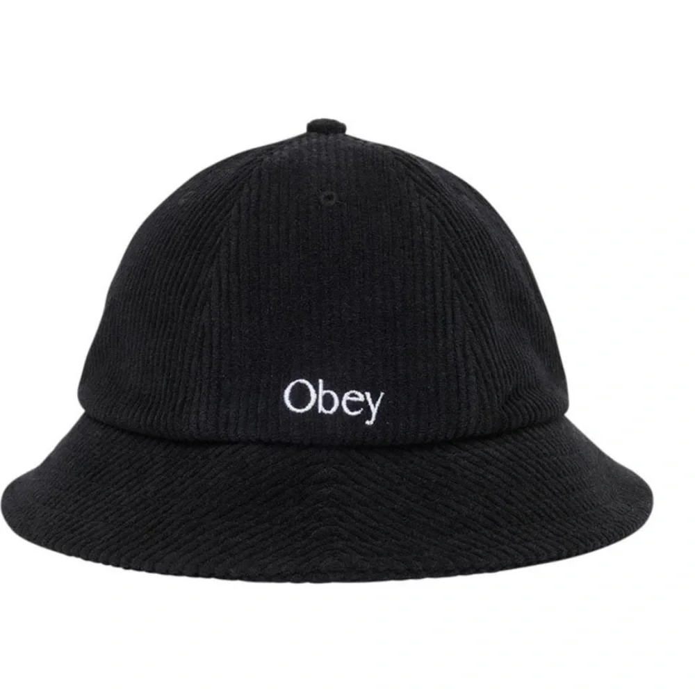 Obey Black Corduroy Bucket Hat New